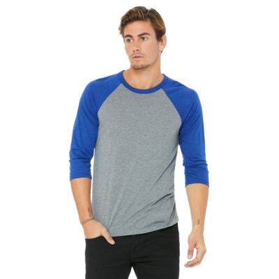 Unisex Three-Quarter Sleeve Baseball T-Shirt Thumbnail