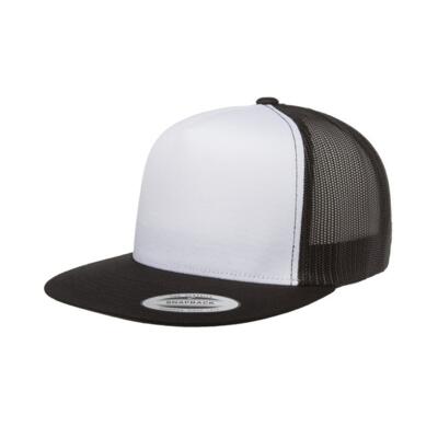 Adult Trucker with White Front Panel Cap Thumbnail