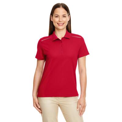 Ladies' Radiant Performance Piqué Polo with Reflective Piping Thumbnail