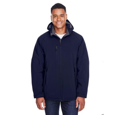 Men's Glacier Insulated Three-Layer Fleece Bonded Soft Shell Jacket with Detachable Hood Thumbnail