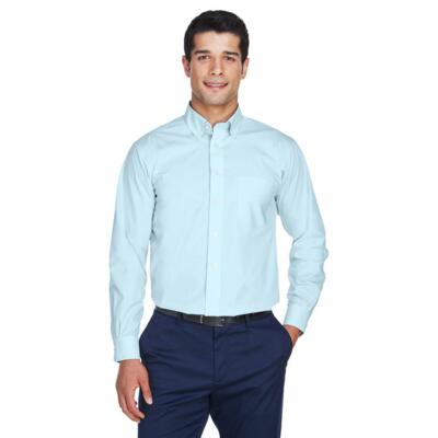 Men's Crown Collection® Solid Broadcloth Woven Shirt Thumbnail