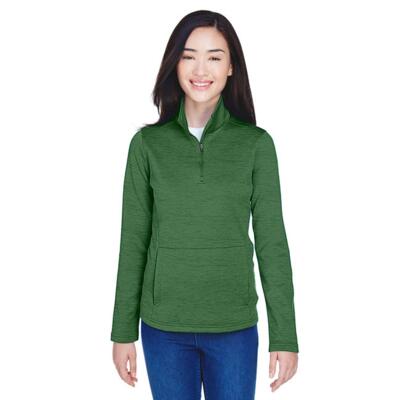 Ladies' Newbury Mélange Fleece Quarter-Zip Thumbnail