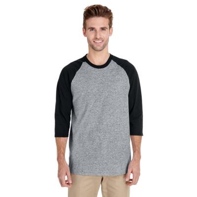Adult Heavy Cotton™ Three-Quarter Raglan Sleeve T-Shirt Thumbnail