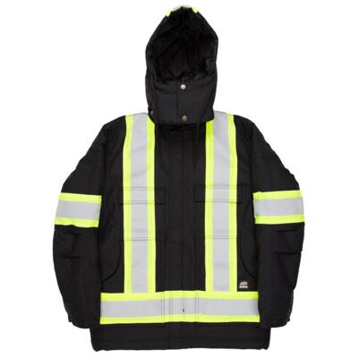 Men's Safety Striped Arctic Insulated Chore Coat Thumbnail