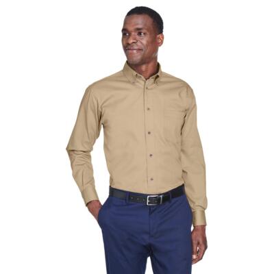 Men's Tall Easy Blend™ Long-Sleeve Twill Shirt with Stain-Release Thumbnail