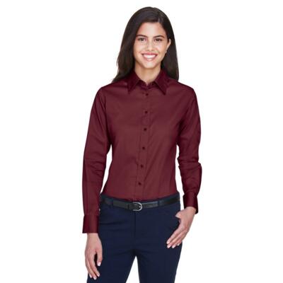 Ladies' Easy Blend™ Long-Sleeve Twill Shirt with Stain-Release Thumbnail