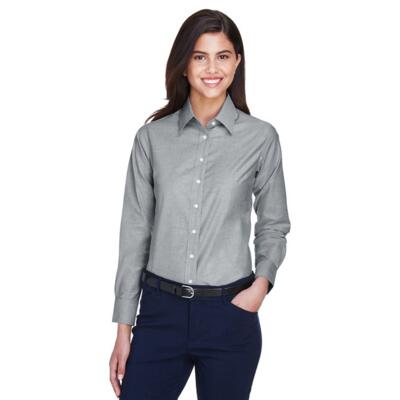 Ladies' Long-Sleeve Oxford with Stain-Release Thumbnail