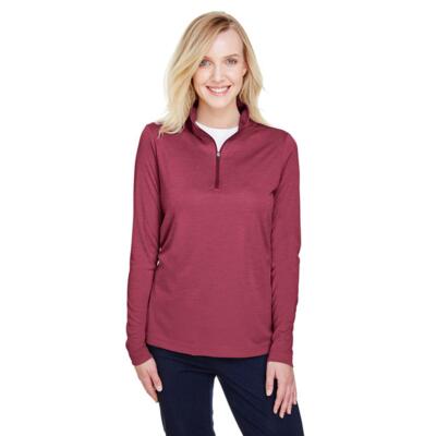 Ladies' Zone Sonic Heather Performance Quarter-Zip Thumbnail