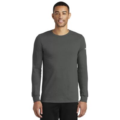NIKE Dri-FIT COTTON/POLY LONG SLEEVE TEE Thumbnail