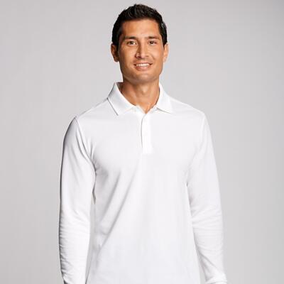 Cutter & Buck Advantage Tri-Blend Pique Mens Long Sleeve Polo Thumbnail