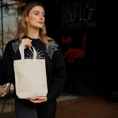 11" Small Cotton Tote Thumbnail