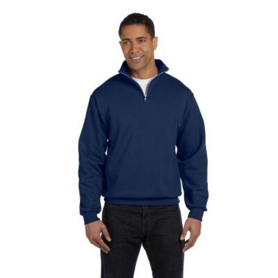 Adult NuBlend® Quarter-Zip Cadet Collar Sweatshirt Thumbnail