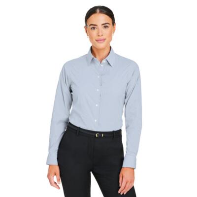 CrownLux Performance® Ladies' Microstripe Shirt Thumbnail