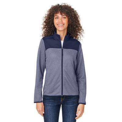 Ladies' Venture Heathered Stripe Hybrid Jacket Thumbnail