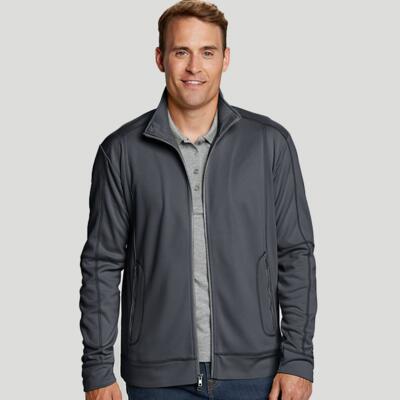 Clique Helsa Performance Mens Full Zip Knit Jacket Thumbnail