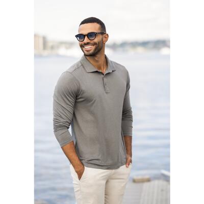 Cutter & Buck Coastline Epic Comfort Recycled Mens Long Sleeve Polo Thumbnail