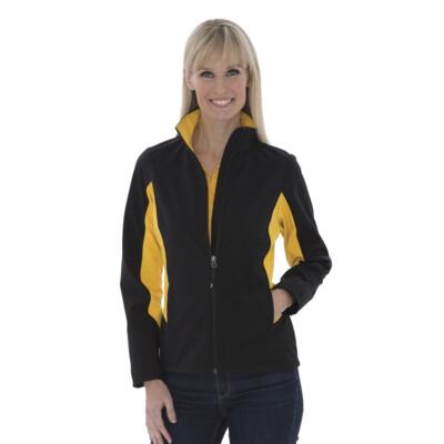 COAL HARBOUR® EVERYDAY COLOUR BLOCK WATER REPELLENT SOFT SHELL LADIES' JACKET Thumbnail